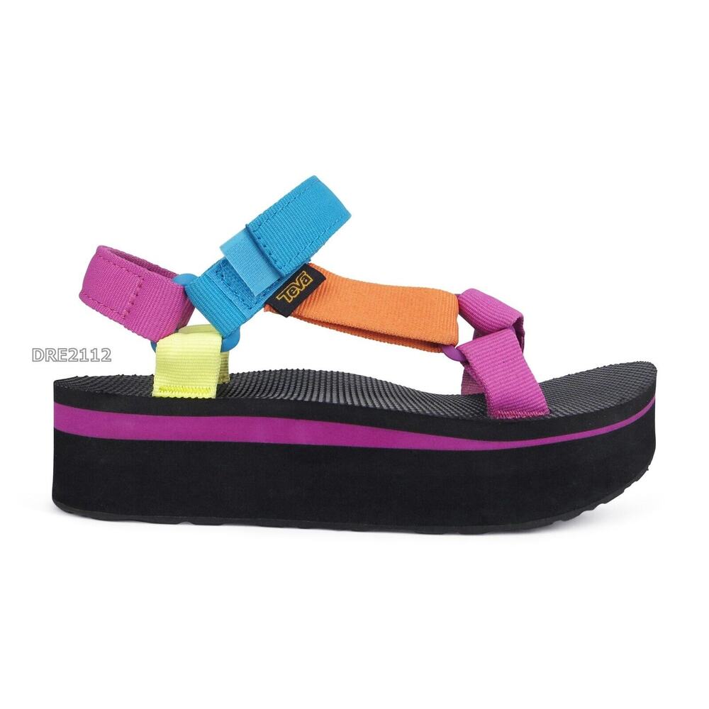 Teva Flatform Universal Retro Multi Platform Sandals Womens Size 6 -NIB-